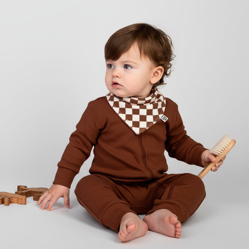 Conjuntos de Macacão e Babador