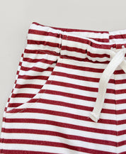 Bermuda Cargo Infantil Unissex | Listrinhas Vermelho