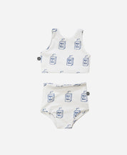 Biquini Dupla Face Infantil Estampado UV50+ | Juicy