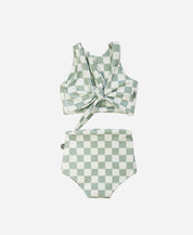 Biquini Dupla Face Infantil Estampado UV50+ | Racer Verde