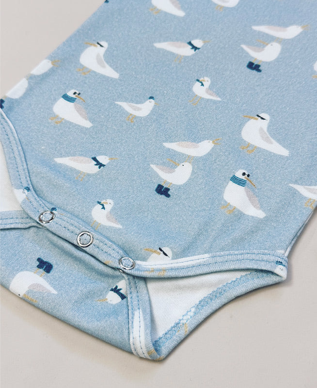 Body de Bebê Manga Curta Unissex | Seagulls