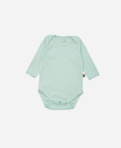Body de Bebê Manga Longa Unissex | Liso Mint