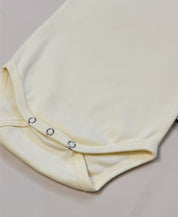 Body de Bebê Manga Curta Unissex | Liso Manteiga