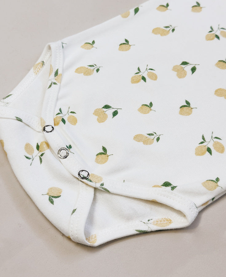 Conjunto Body Manga Curta e Calça Bebê Unissex | Limone