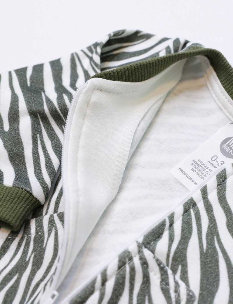 Bomber Unissex Malha | Zebra