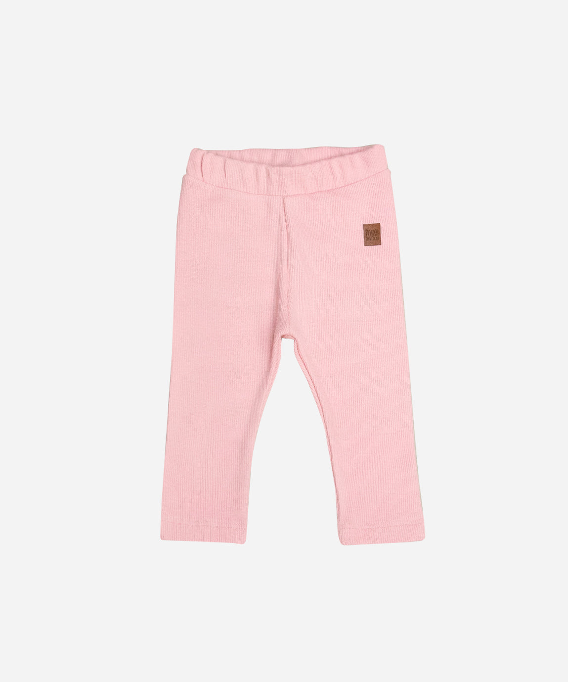 Calça Unissex Slim Canelada Infantil Liso Rosa Tutti-Frutti - rosa vibrante alegre em ribana canelada 100% algodão - MiniMalista Baby
