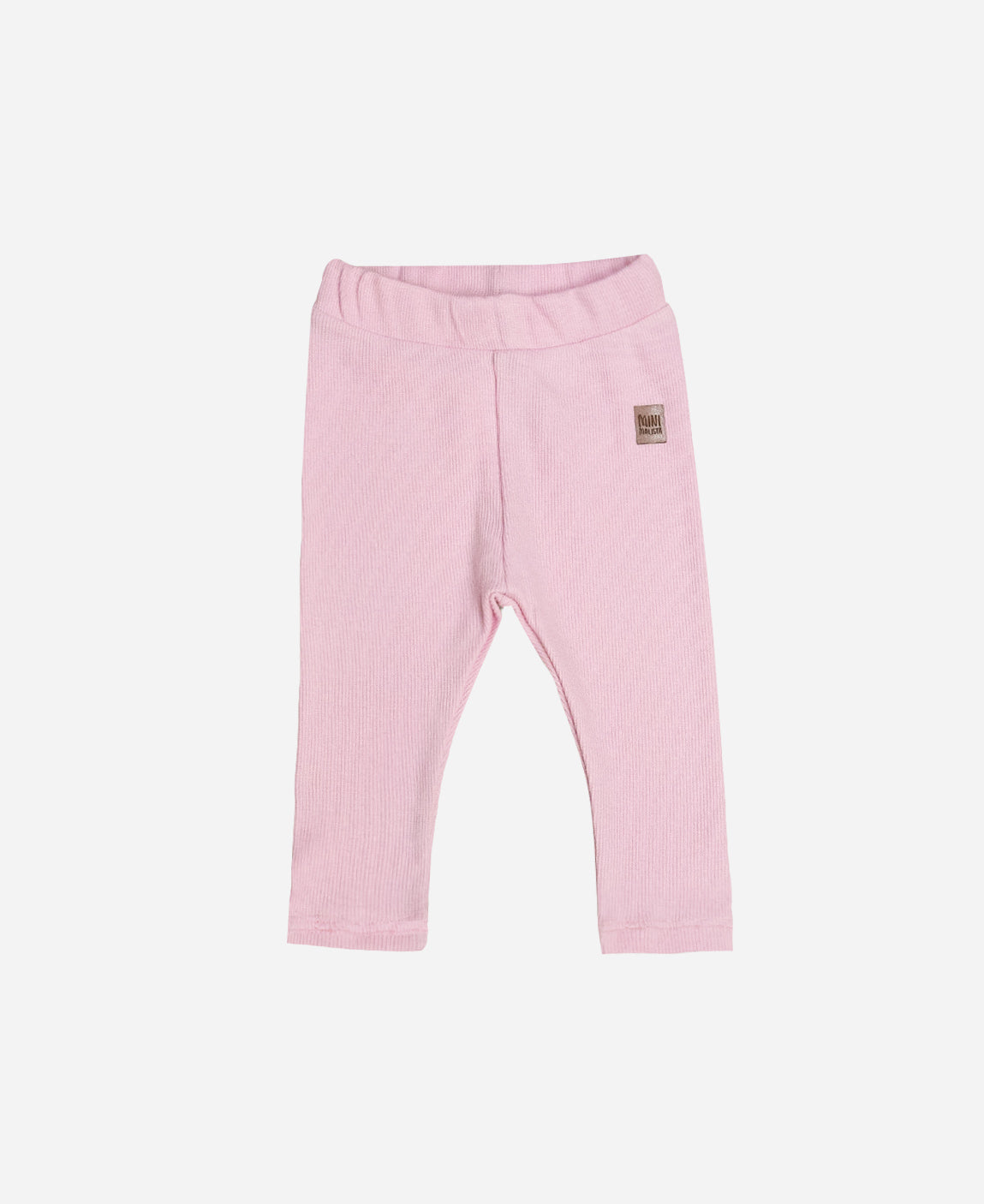 Calça Unissex Slim Canelada Infantil Liso Rose Quartzo - rosa quartzo delicado e romântico em ribana canelada 100% algodão - MiniMalista Baby