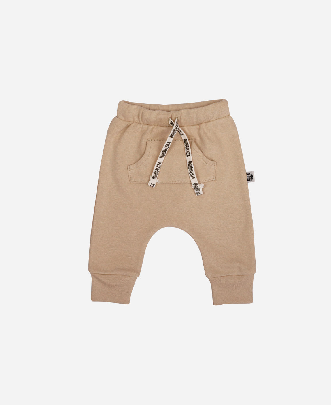 Calça Bolsão Unissex MiniMalista | Liso Beige