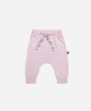 Calça de Bebê Harém Unissex | Liso Rose Quartzo