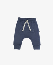 Calça Bolsão Unissex | Liso Azul Oxford