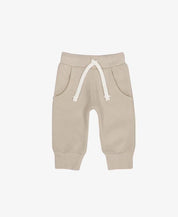 Calça Moletom Peluciado | Liso Beige