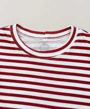 Camiseta Infantil Manga Curta Unissex | Listrinhas Vermelho