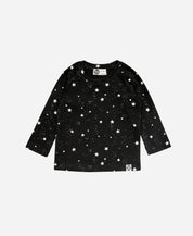 Camiseta Infantil de Inverno Manga Longa Unissex Raglan | Space