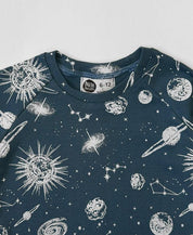 Camiseta Infantil de Inverno Manga Longa Unissex Raglan | Saturno