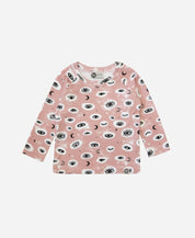 Camiseta Infantil de Inverno Manga Longa Unissex Raglan | Mystic Eyes