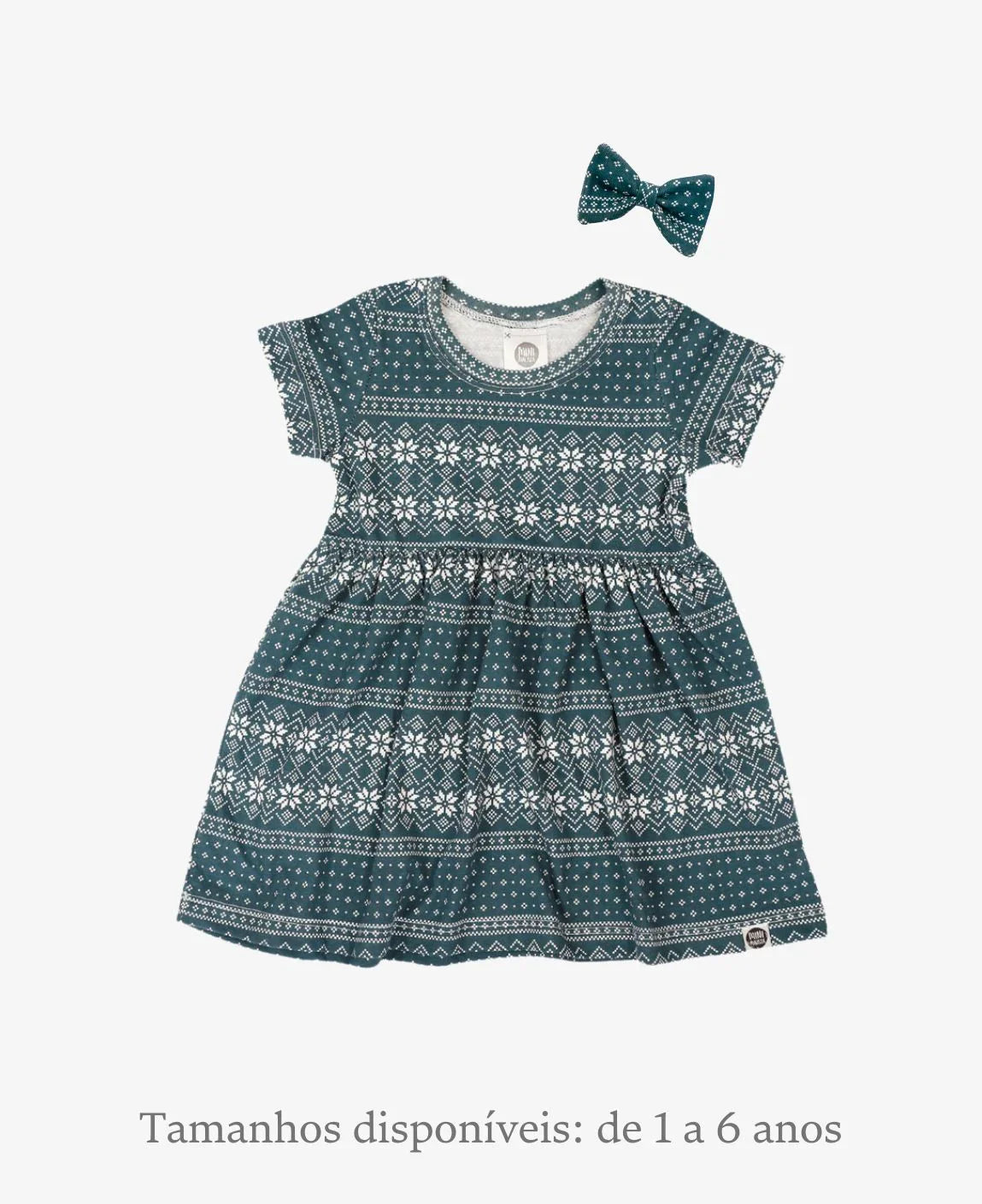 Conjunto Vestido Verão e Laço Clip Menina | Sweater