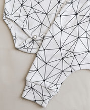 Conjunto Body Manga Curta e Calça Bebê Unissex | Satellite Branco