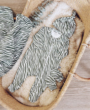 Kit Presente Saída de Maternidade Bebê 4 peças | Zebra - Com Caixa Presente