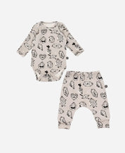 Conjunto Body Manga Longa e Calça Bebê | Crystal