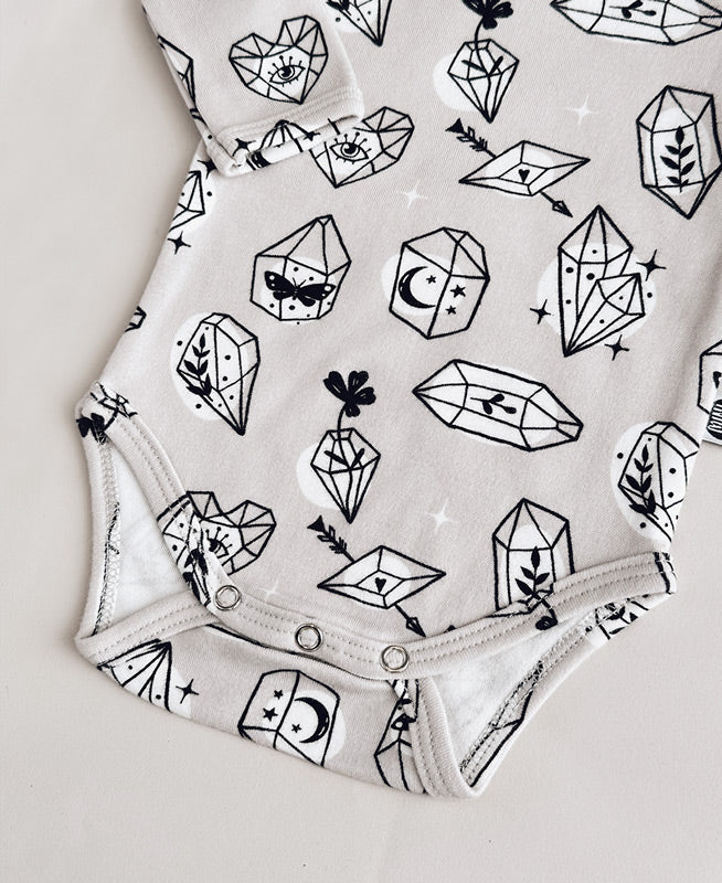 Body de Bebê Manga Longa Unissex | Crystal