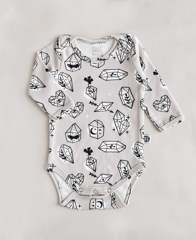 Body de Bebê Manga Longa Unissex | Crystal