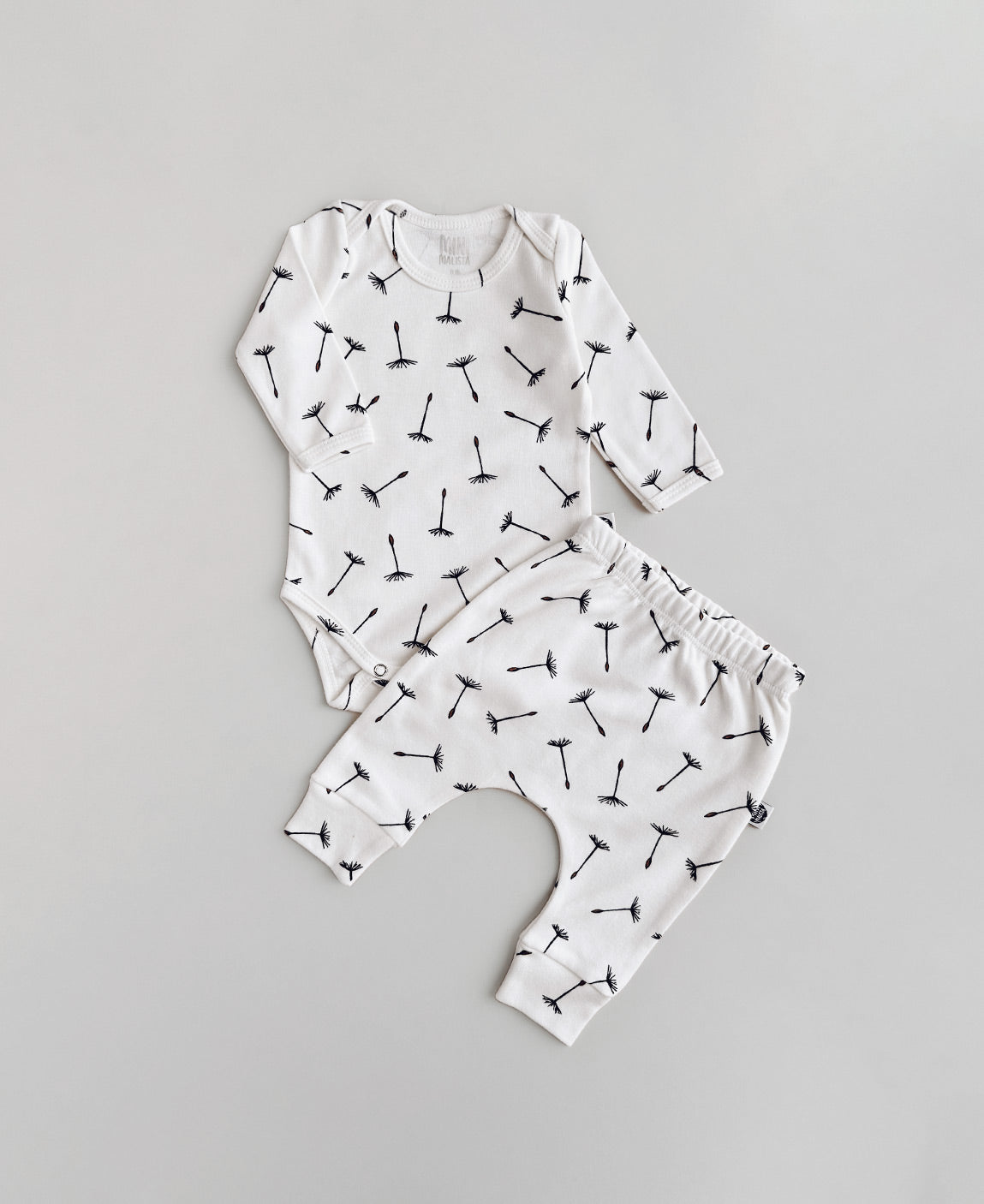Conjunto Body Manga Longa e Calça Bebê | Dandelion