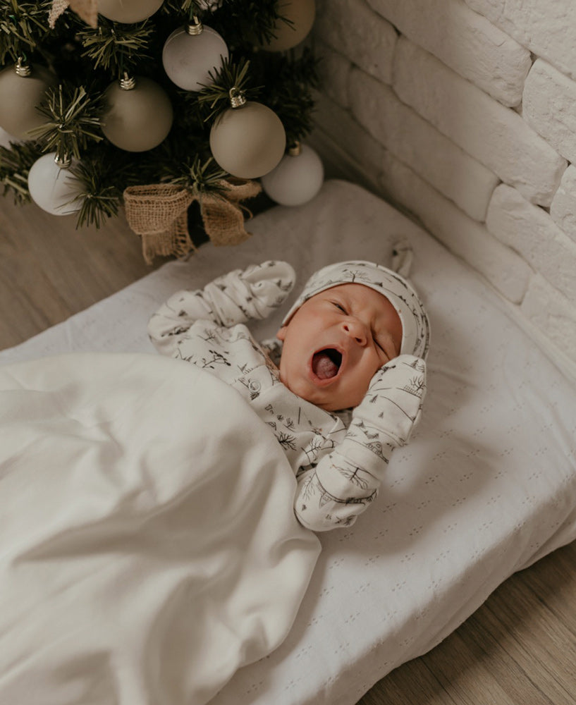 Conjunto Saída de Maternidade Meu Primeiro Natal - 3 Peças | Village - Com Caixa Presente