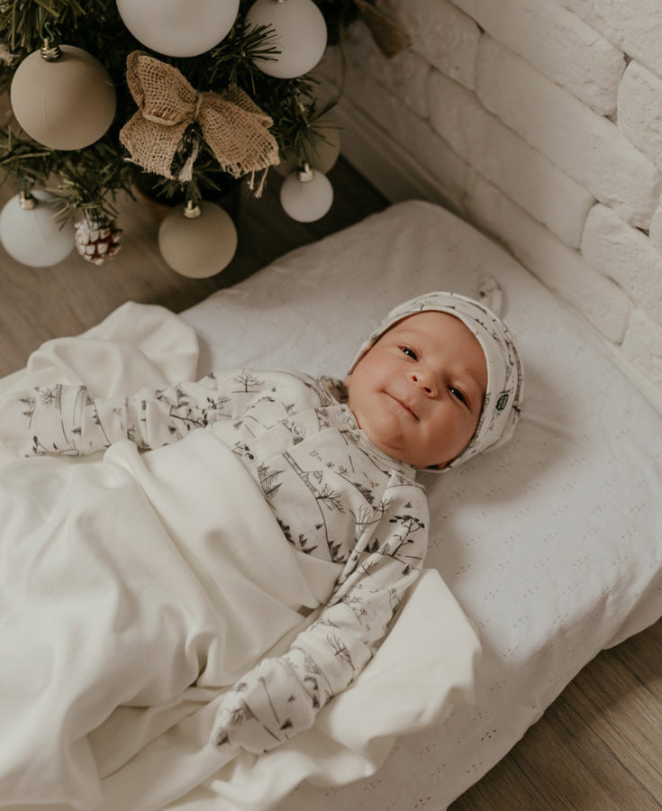 Conjunto Saída de Maternidade Meu Primeiro Natal - 3 Peças | Village - Com Caixa Presente