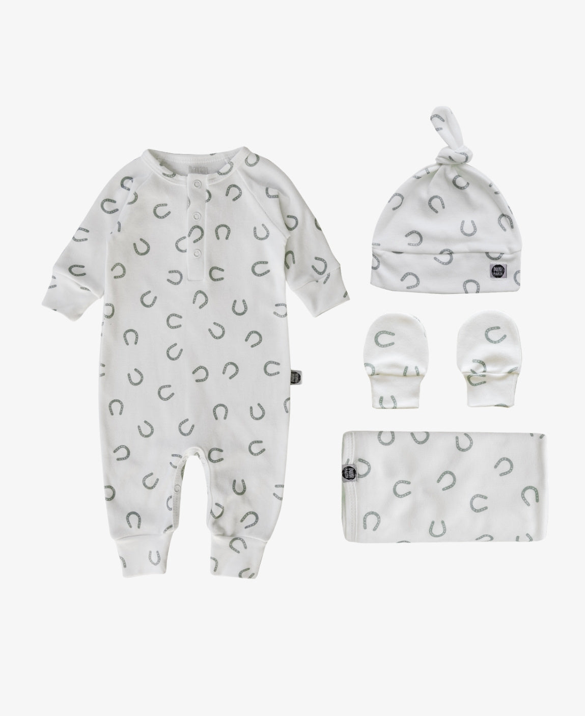 Kit Presente Saída de Maternidade Bebê 4 peças | Lucky - Com Caixa Presente