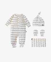 Conjunto Saída de Maternidade Meu Primeiro Natal - 4 Peças | Lights - Com Caixa Presente