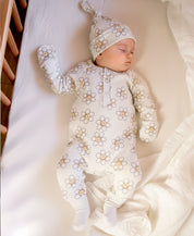 Macacão de Bebê Raglan Botões Unissex | Flower Power