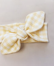 Faixinha de Cabelo Infantil | Vichy Amarelo