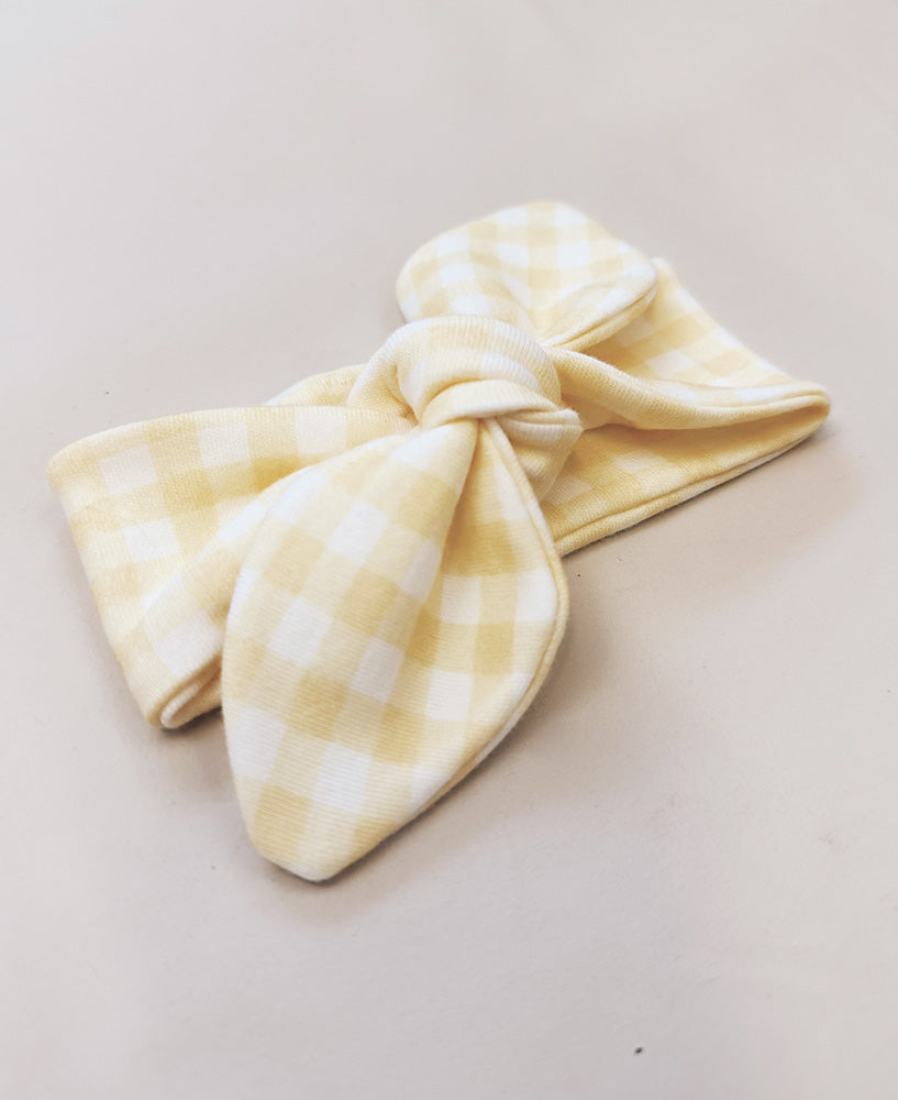 Faixinha de Cabelo Infantil | Vichy Amarelo