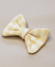 Laço de Cabelo com Clip | Vichy Amarelo