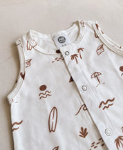 Macaquinho de Verão Botões Regata Unissex | Beach