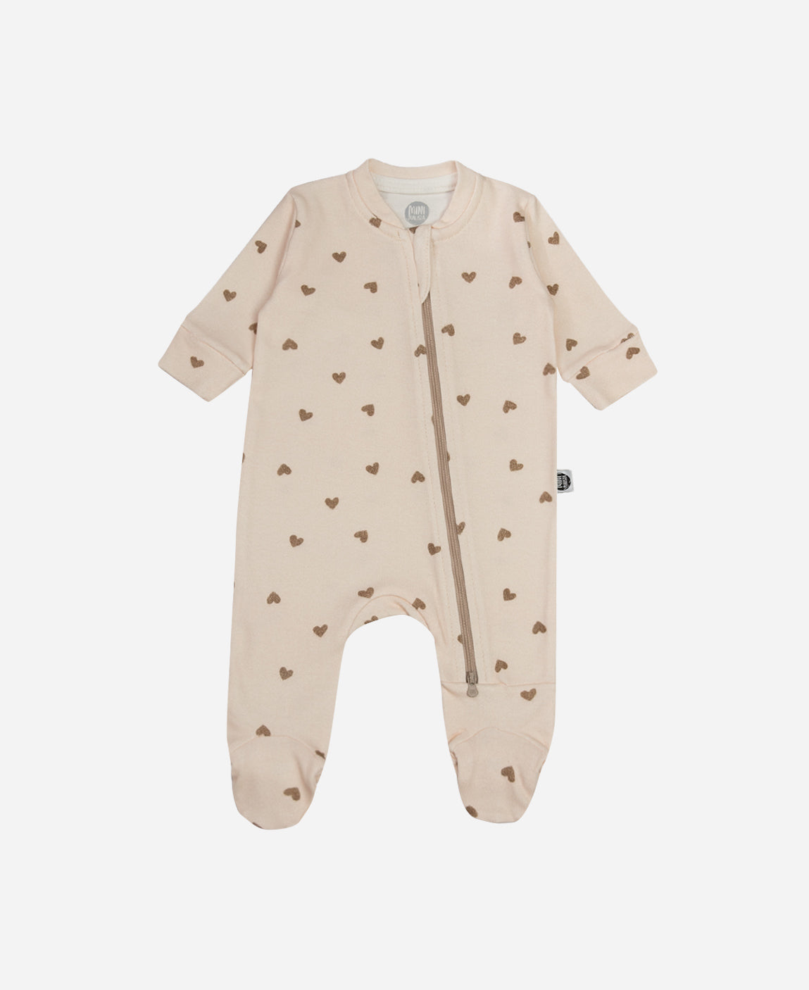 Macacão de Bebê Ziper com Pezinho | Love In Brown