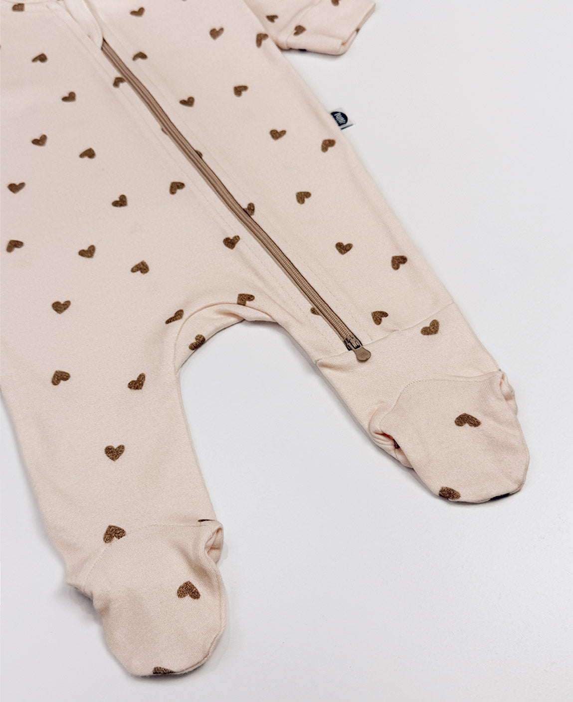 Macacão de Bebê Ziper com Pezinho | Love In Brown