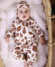 Kit Presente Saída de Maternidade Bebê 4 peças | Fall - Com Caixa Presente