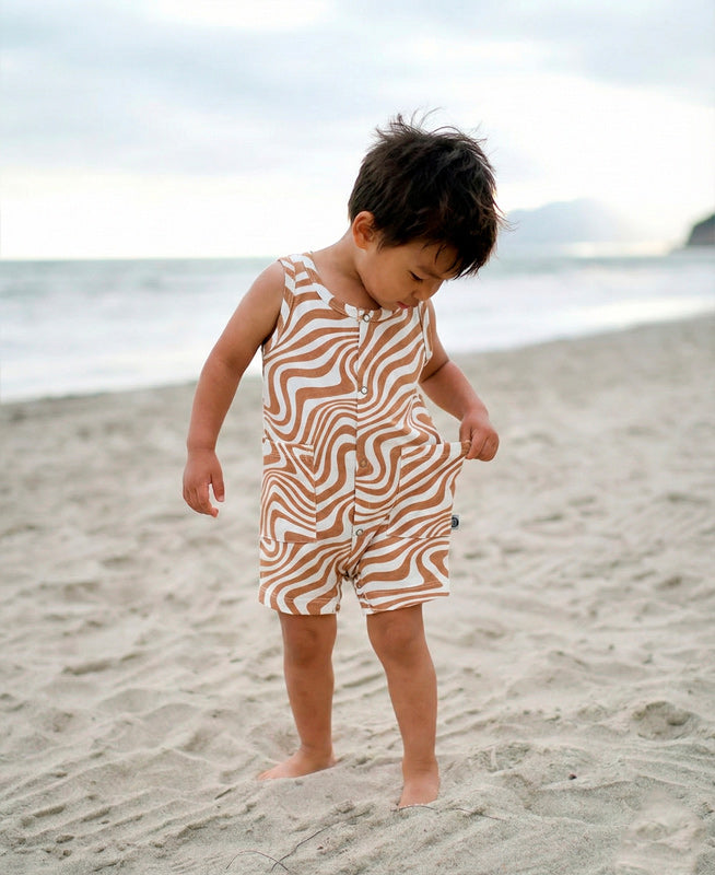 Macaquinho de Verão Botões Regata Unissex | Swirl