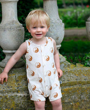 Macaquinho de Verão Botões Regata Unissex | Yin Yang