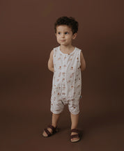 Macaquinho de Verão Botões Regata Unissex | Beach