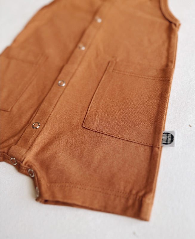 Conjunto Bebê Menino Verão Macaquinho + Babador | Ginger e Swirl