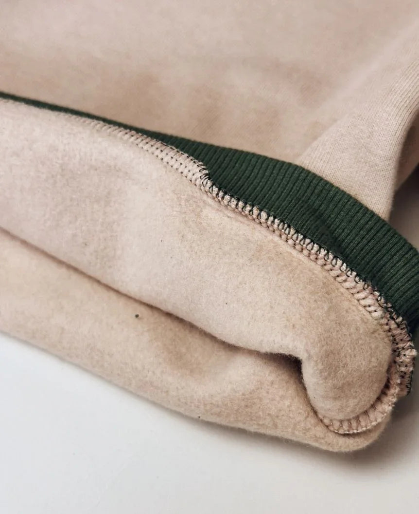 Moletom Básico Peluciado Mixed | Liso Cinnamon e Jungle Green
