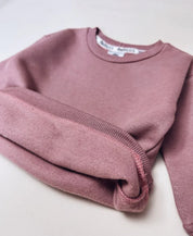 Moletom Básico Peluciado | Liso Dark Rose