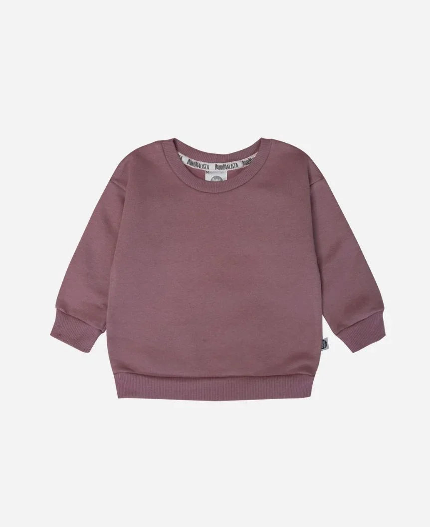 Moletom Básico Peluciado | Liso Dark Rose