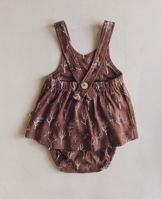 Conjunto Bebê Menina Pinafore + Tapa-Fraldas 2 Peças | Twig