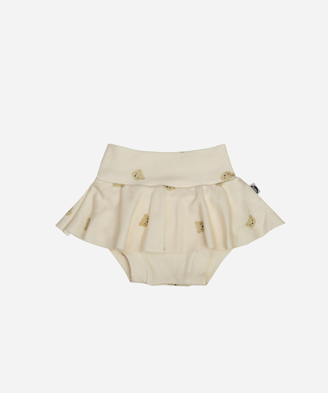 Saia Boomies de Bebê — estampa Baby Bear (ursinhos fofos sobre cinnamon) — Coleção Wild — 100% algodão fio egípcio — MiniMalista Baby