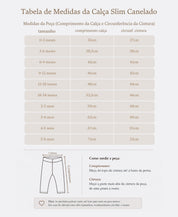 Conjunto Moletom e Calça Canelada Infantil Algodão | Liso Branco Off