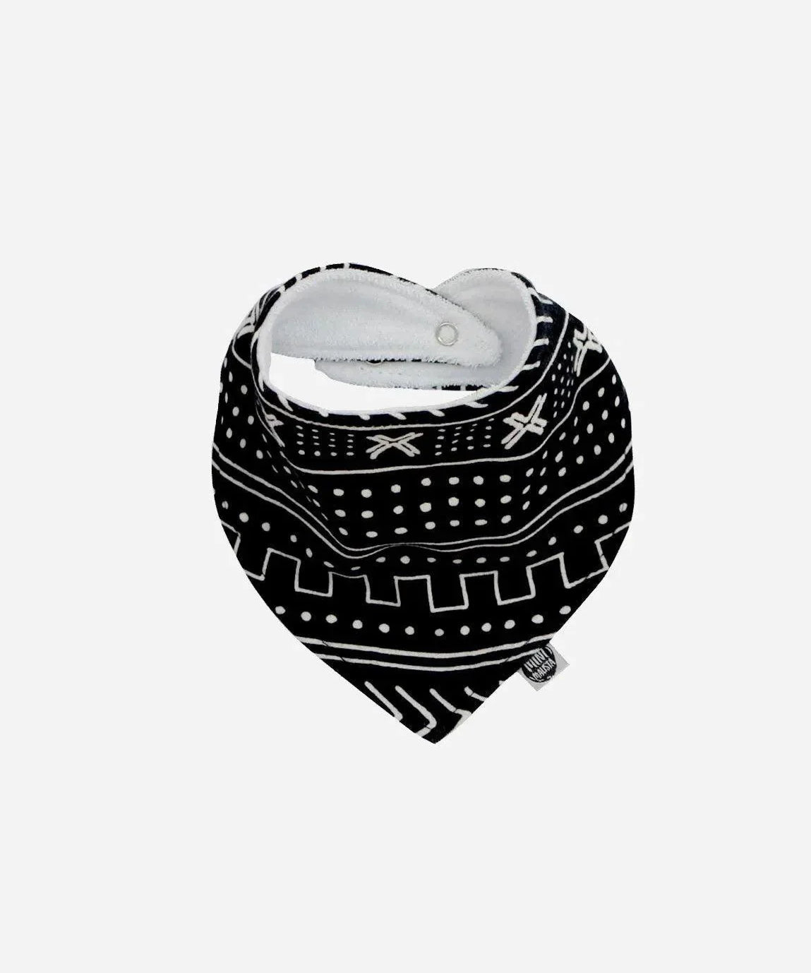 Babador Bandana Unissex MudCloth - MiniMalista Baby - 0.3, b2b, Baby, black-friday, Meia Estação, Menina, Menino, outlet, SALE-FINAL -bebê-minimalista-estiloso