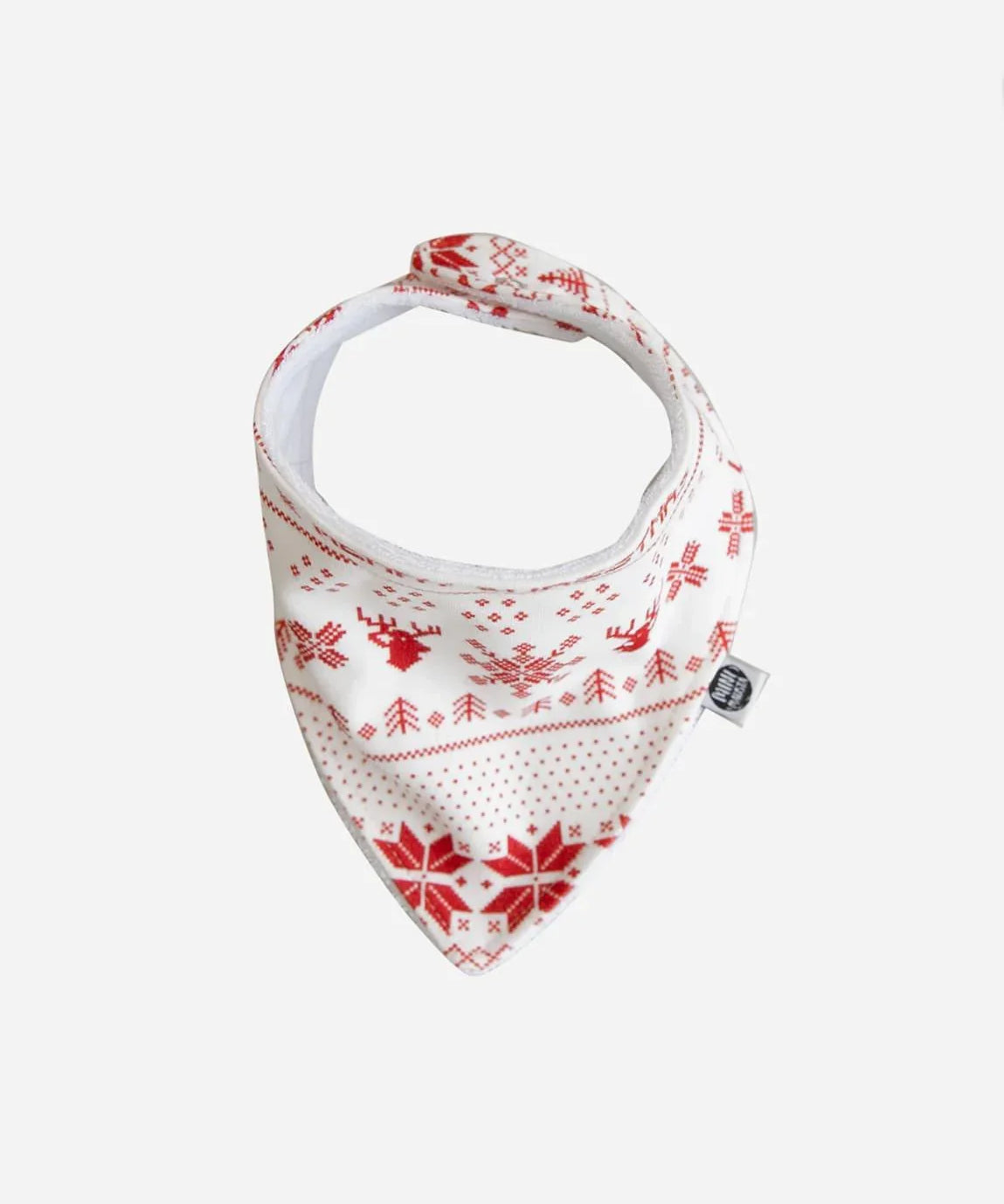 Babador Bandana Unissex | Xmas Tricot - MiniMalista Baby - 0, b2b, Baby, Christmas, com-desconto-mm10, Meia Estação, Menina, natal, Neutro, Unissex, Xmas -bebê-minimalista-estiloso